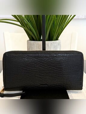 All Saints Leather Travel Wallet